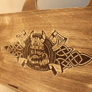 Intra απο ξύλο plywood 3mm-4mm πάχος - Viking Box Beer Box Gift Beer Caddy Δίασταση 30x30 cm Intraeaxys-ro6y3627 - Image 4