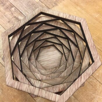 Intra απο ξύλο plywood 3mm-4mm πάχος - Εξαγωνικό μπολ Δίασταση 30x30 cm Intraeaxys-r7vdme27 - Image 6