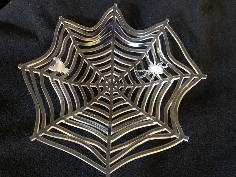 Intra απο ξύλο plywood 3mm-4mm πάχος - Ακρυλικό μπολ Halloween Δίασταση 20x20 cm Intraeaxys-lopqx9k7