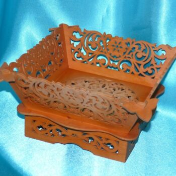 Intra απο ξύλο plywood 3mm-4mm πάχος - Αρχείο PDF Wooden Candy Bowl Δίασταση 30x30 cm Intraeaxys-075yp03o - Image 1