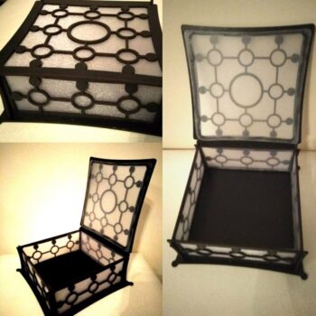 Intra απο ξύλο plywood 3mm-4mm πάχος - Κουτί δώρου με καπάκι Δίασταση 30x30 cm Intraeaxys-ro66d9mo - Image 1