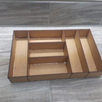 Intra απο ξύλο plywood 3mm-4mm πάχος - Ευέλικτο ορθογώνιο διαμέρισμα Ξύλινο κουτί αποθήκευσης ανοιχτού δοχείου Δίασταση 30x30 cm Intraeaxys-lop3qyx1 - Image 1