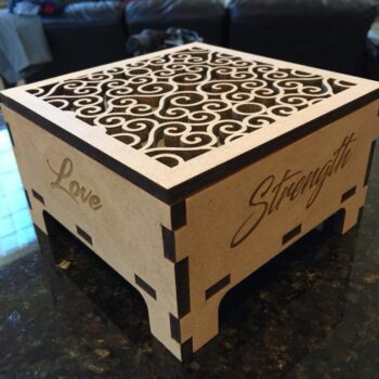 Intra απο ξύλο plywood 3mm-4mm πάχος - Διακοσμητικό κουτί 3mm Δίασταση 30x30 cm Intraeaxys-51r8qq07 - Image 1