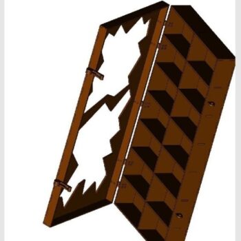 Intra απο ξύλο plywood 3mm-4mm πάχος - Αποκλειστικό κουτί αποθήκευσης Δίασταση 30x30 cm Intraeaxys-pokm3g31 - Image 9