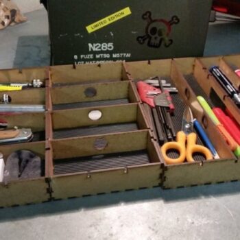 Intra απο ξύλο plywood 3mm-4mm πάχος - Στρατιωτική εργαλειοθήκη Δίασταση 30x30 cm Intraeaxys-eo05qg91 - Image 4