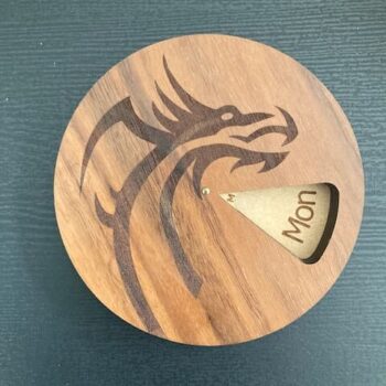 Intra απο ξύλο plywood 3mm-4mm πάχος - Pill Box Ξύλινο 7 Day Weekly Pill Box Δίασταση 30x30 cm Intraeaxys-r1z234p1 - Image 4