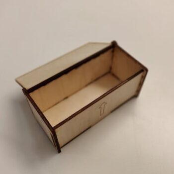 Intra απο ξύλο plywood 3mm-4mm πάχος - Απλό αρθρωτό κουτί Δίασταση 30x30 cm Intraeaxys-eo209m37 - Image 3