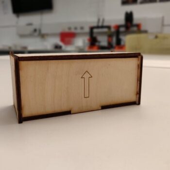 Intra απο ξύλο plywood 3mm-4mm πάχος - Απλό αρθρωτό κουτί Δίασταση 30x30 cm Intraeaxys-eo209m37 - Image 4