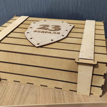 Intra απο ξύλο plywood 3mm-4mm πάχος - Κουτί δώρου Στρατιωτικό Κλουβί Δίασταση 30x30 cm Intraeaxys-51rr9zd1 - Image 1