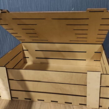 Intra απο ξύλο plywood 3mm-4mm πάχος - Κουτί δώρου Στρατιωτικό Κλουβί Δίασταση 30x30 cm Intraeaxys-51rr9zd1 - Image 3