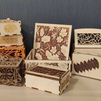 Intra απο ξύλο plywood 3mm-4mm πάχος - Διακοσμητικό Ξύλινο Κουτί Δίασταση 30x30 cm Intraeaxys-lopqwl67 - Image 1