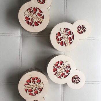 Intra απο ξύλο plywood 3mm-4mm πάχος - Κουτί δώρου για την Παγκόσμια Ημέρα της Γυναίκας 8 Μαρτίου Δίασταση 30x30 cm Intraeaxys-voq26mdo - Image 3