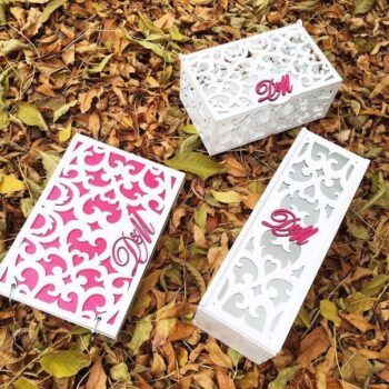 Intra απο ξύλο plywood 3mm-4mm πάχος - Διακοσμητικό κουτί κρασιού Δίασταση 30x30 cm Intraeaxys-r1z024mo - Image 1