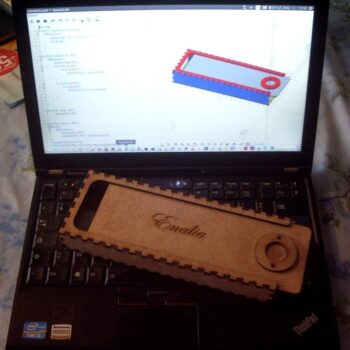 Intra απο ξύλο plywood 3mm-4mm πάχος - Παραμετρικό κουτί διαφανειών Δίασταση 30x30 cm Intraeaxys-pokm3531 - Image 1