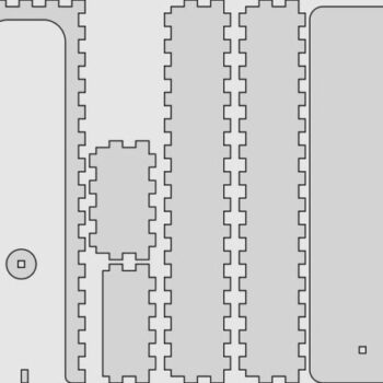 Intra απο ξύλο plywood 3mm-4mm πάχος - Παραμετρικό κουτί διαφανειών Δίασταση 30x30 cm Intraeaxys-pokm3531 - Image 7