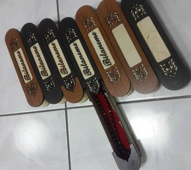 Intra απο ξύλο plywood 3mm-4mm πάχος - Ξύλινο κουτί Tasbih Δίασταση 30x30 cm Intraeaxys-yon0g9x7