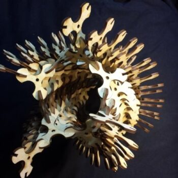 Intra απο ξύλο plywood 3mm-4mm πάχος - Dreikopftile Δίασταση 30x30 cm Intraeaxys-voqd2eq1 - Image 3