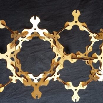 Intra απο ξύλο plywood 3mm-4mm πάχος - Dreikopftile Δίασταση 30x30 cm Intraeaxys-voqd2eq1 - Image 5