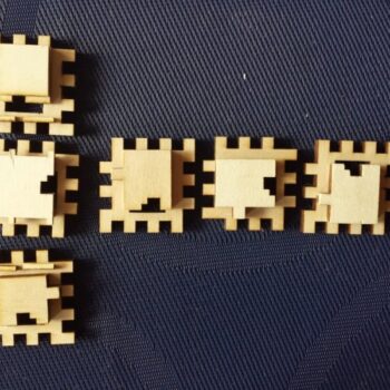 Intra απο ξύλο plywood 3mm-4mm πάχος - Κουτί παζλ Cubey 2 Δίασταση 30x30 cm Intraeaxys-eo205547 - Image 4