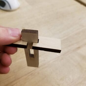 Intra απο ξύλο plywood 3mm-4mm πάχος - Ξύλινο παζλ που συμπλέκεται Δίασταση 30x30 cm Intraeaxys-eo205eq7 - Image 4