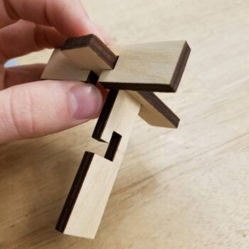 Intra απο ξύλο plywood 3mm-4mm πάχος - Ξύλινο παζλ που συμπλέκεται Δίασταση 30x30 cm Intraeaxys-eo205eq7 - Image 5