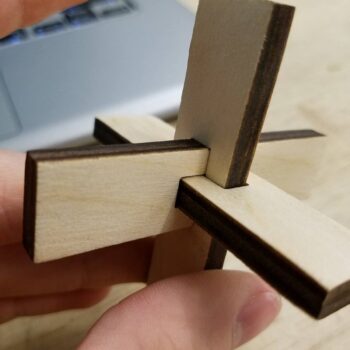 Intra απο ξύλο plywood 3mm-4mm πάχος - Ξύλινο παζλ που συμπλέκεται Δίασταση 30x30 cm Intraeaxys-eo205eq7 - Image 8