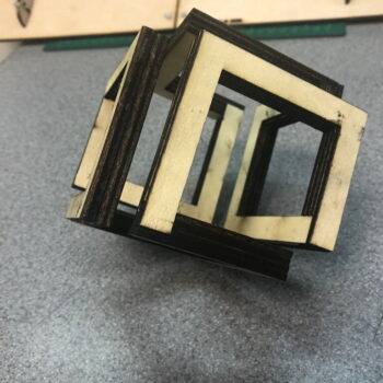 Intra απο ξύλο plywood 3mm-4mm πάχος - Infinity Cube Δίασταση 30x30 cm Intraeaxys-qommvq4o - Image 3