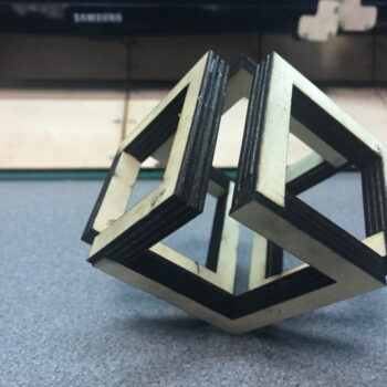 Intra απο ξύλο plywood 3mm-4mm πάχος - Infinity Cube Δίασταση 30x30 cm Intraeaxys-qommvq4o - Image 4