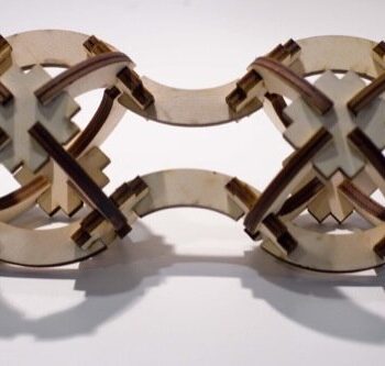 Intra απο ξύλο plywood 3mm-4mm πάχος - Κιτ κατασκευής Press-Fit Δίασταση 30x30 cm Intraeaxys-r7vm9857 - Image 3