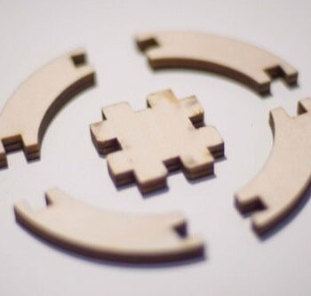 Intra απο ξύλο plywood 3mm-4mm πάχος - Κιτ κατασκευής Press-Fit Δίασταση 30x30 cm Intraeaxys-r7vm9857 - Image 4