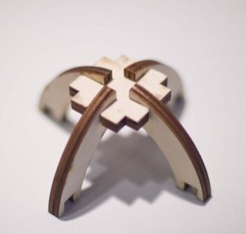 Intra απο ξύλο plywood 3mm-4mm πάχος - Κιτ κατασκευής Press-Fit Δίασταση 30x30 cm Intraeaxys-r7vm9857 - Image 5