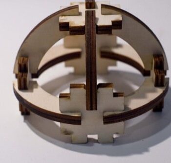 Intra απο ξύλο plywood 3mm-4mm πάχος - Κιτ κατασκευής Press-Fit Δίασταση 30x30 cm Intraeaxys-r7vm9857 - Image 7