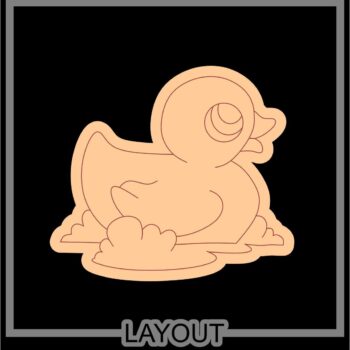 Intra απο ξύλο plywood 3mm-4mm πάχος - Χαραγμένη πάπια Δίασταση 30x30 cm Intraeaxys-eo4qmdw7 - Image 1