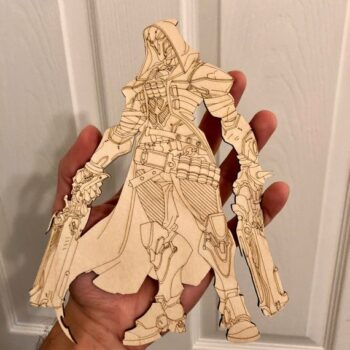 Intra απο ξύλο plywood 3mm-4mm πάχος - Overwatch Reaper Figma Action Figure Δίασταση 30x30 cm Intraeaxys-67wl4w21 - Image 1