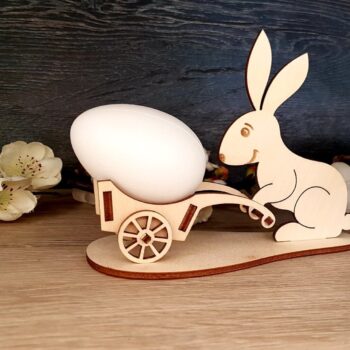 Intra απο ξύλο plywood 3mm-4mm πάχος - Πασχαλινό λαγουδάκι Δίασταση 30x30 cm Intraeaxys-zo9yd9w7 - Image 1