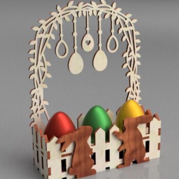 Intra απο ξύλο plywood 3mm-4mm πάχος - Πρότυπο κιβωτίου λαγουδάκι του Πάσχα Δίασταση 30x30 cm Intraeaxys-e1gk2jdo - Image 1