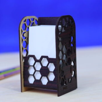 Intra απο ξύλο plywood 3mm-4mm πάχος - Κάτοχος επαγγελματικής κάρτας Honeycomb Δίασταση 30x30 cm Intraeaxys-m1d63kx7 - Image 5