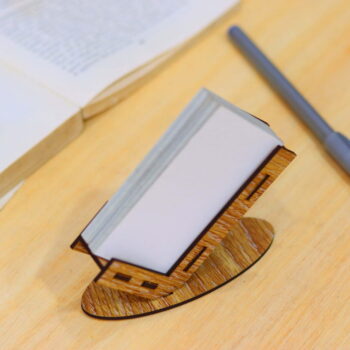 Intra απο ξύλο plywood 3mm-4mm πάχος - Επιτραπέζιο κάτοχος επαγγελματικής κάρτας Δίασταση 30x30 cm Intraeaxys-eoxlewjo - Image 9