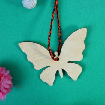 Intra απο ξύλο plywood 3mm-4mm πάχος - Στολίδι πεταλούδα Κενό διακοσμητικό χειροτεχνίας πεταλούδας Δίασταση 10x10 cm Intraeaxys-qommpero - Image 2