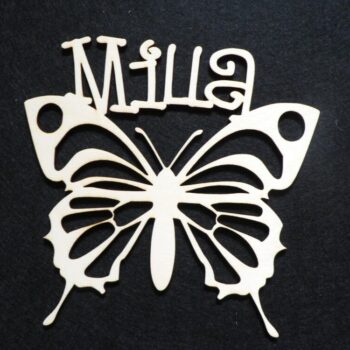 Intra απο ξύλο plywood 3mm-4mm πάχος - Διακόσμηση τοίχου με πεταλούδα Δίασταση 30x30 cm Intraeaxys-51rrl6r1 - Image 1