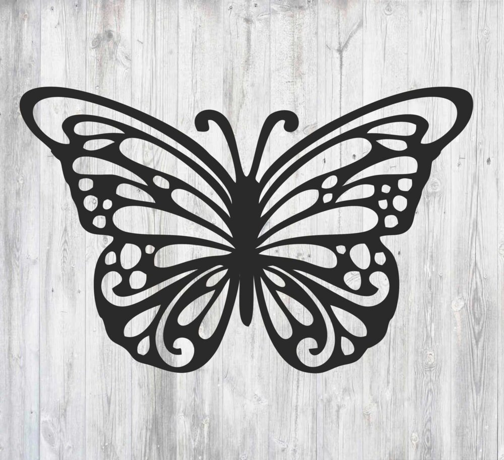 Intra απο ξύλο plywood 3mm-4mm πάχος - Χαράξτε τη σιλουέτα πεταλούδας Δίασταση 30x30 cm Intraeaxys-joed9681