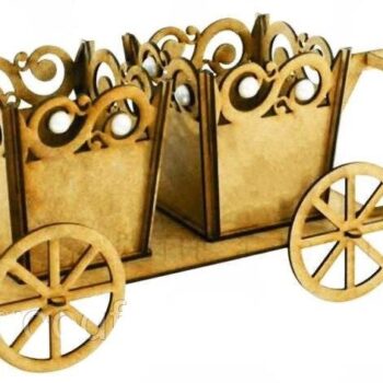 Intra απο ξύλο plywood 3mm-4mm πάχος - Πρότυπο φυτευτή καροτσιών γλάστρας Δίασταση 30x30 cm Intraeaxys-eoxl2yqo - Image 1