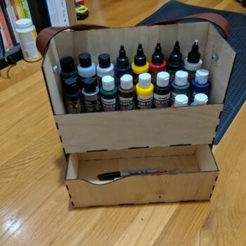 Intra απο ξύλο plywood 3mm-4mm πάχος - Paint Caddy Δίασταση 30x30 cm Intraeaxys-r1z0vy2o - Image 1