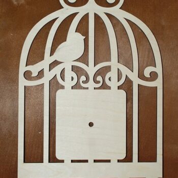 Intra απο ξύλο plywood 3mm-4mm πάχος - Ρολόι κλουβί Δίασταση 30x30 cm Intraeaxys-e1gkeqmo - Image 1