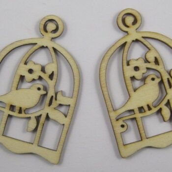 Intra απο ξύλο plywood 3mm-4mm πάχος - Αρχείο PDF Bird with Cage Δίασταση 30x30 cm Intraeaxys-eo495g1j - Image 1