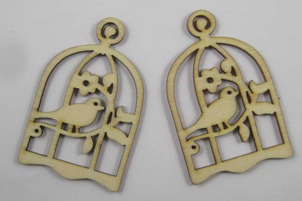 Intra απο ξύλο plywood 3mm-4mm πάχος - Αρχείο PDF Bird with Cage Δίασταση 30x30 cm Intraeaxys-eo495g1j