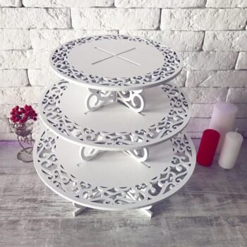 Intra απο ξύλο plywood 3mm-4mm πάχος - Cupcake Stand Cupcake Display Cupcake Tower For Party Δίασταση 30x30 cm Intraeaxys-6o3n4931 - Image 1