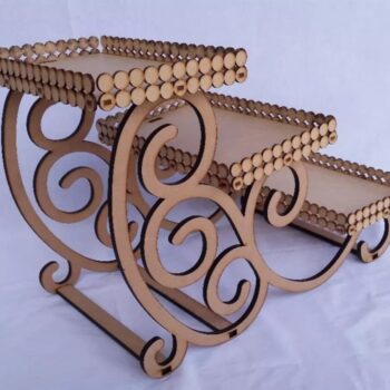 Intra απο ξύλο plywood 3mm-4mm πάχος - Στάση επιδόρπιο για cupcake Δίασταση 30x30 cm Intraeaxys-eo20gkl7 - Image 3