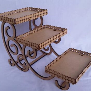 Intra απο ξύλο plywood 3mm-4mm πάχος - Στάση επιδόρπιο για cupcake Δίασταση 30x30 cm Intraeaxys-eo20gkl7 - Image 4