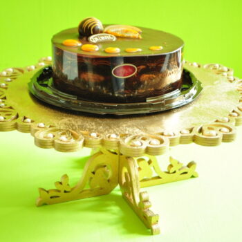 Intra απο ξύλο plywood 3mm-4mm πάχος - Διακοσμητικό σταντ για κέικ Δίασταση 30x30 cm Intraeaxys-6o3yrjp7 - Image 1